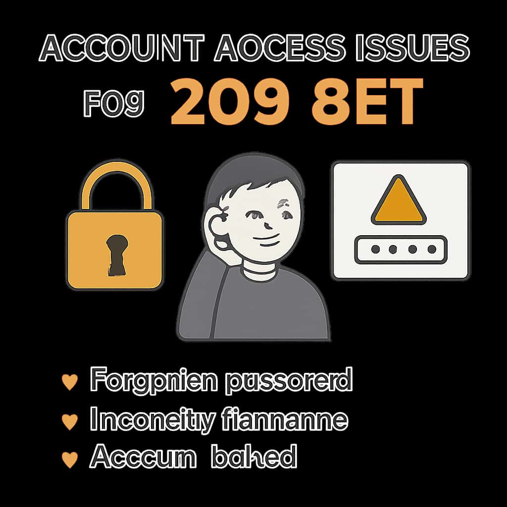An educational diagram depicting account access issues for Zo9 Bet.