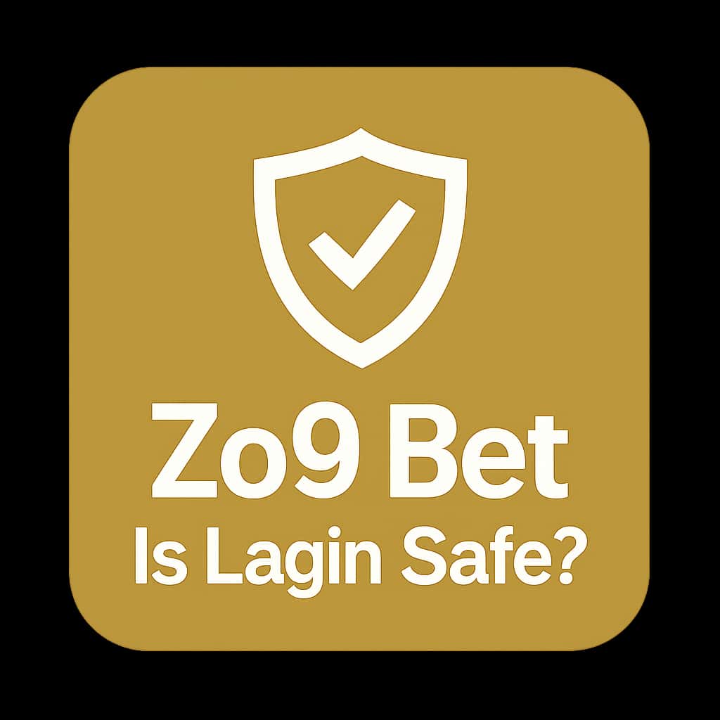 A badge symbolizing the safety of Zo9 Bet login.