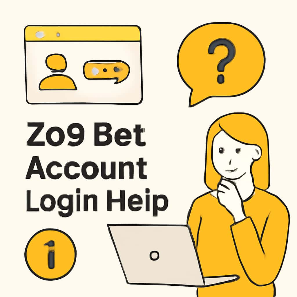 An educational illustration related to Zo9 Bet account login support.
