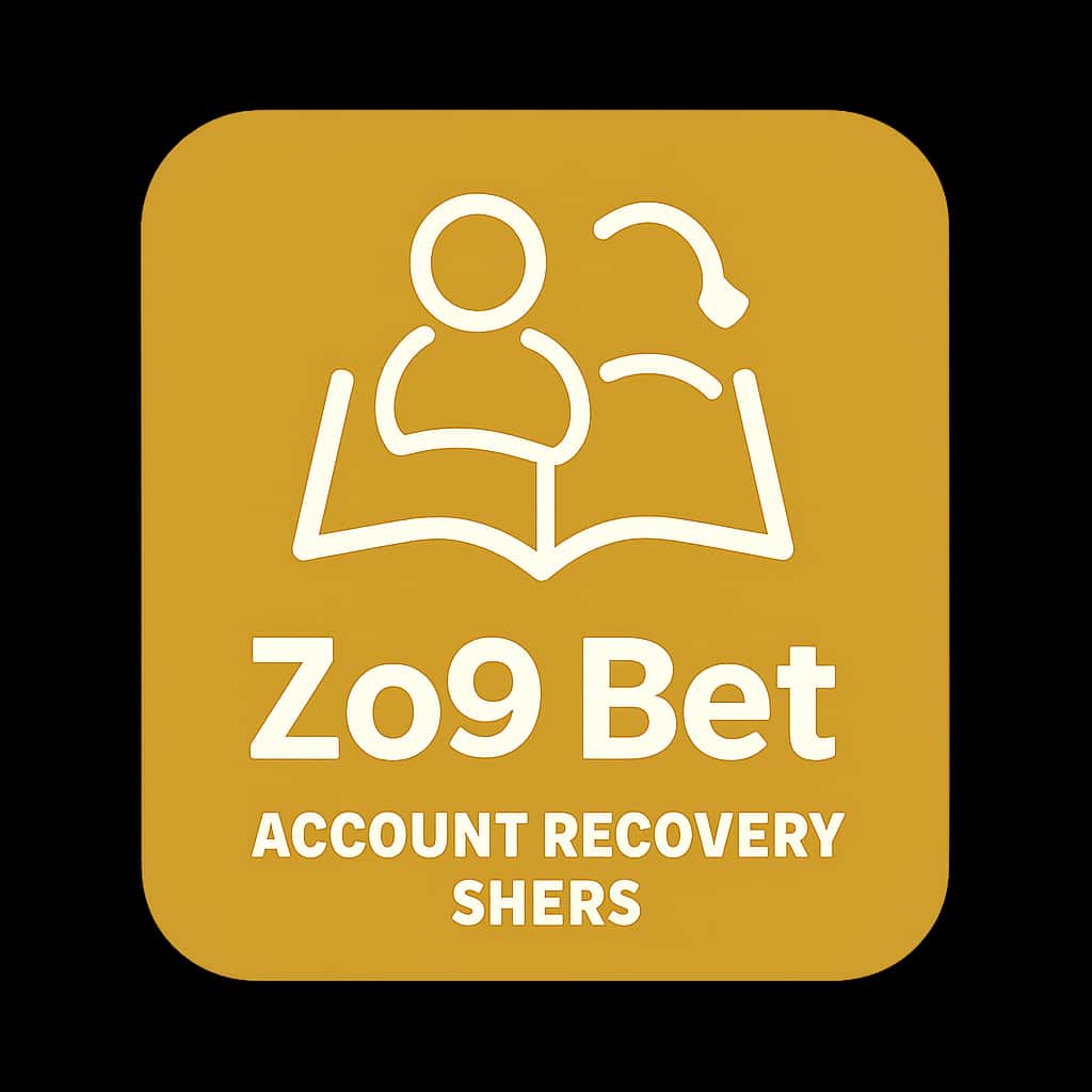 A professional icon representing Zo9 Bet account recovery assistance.