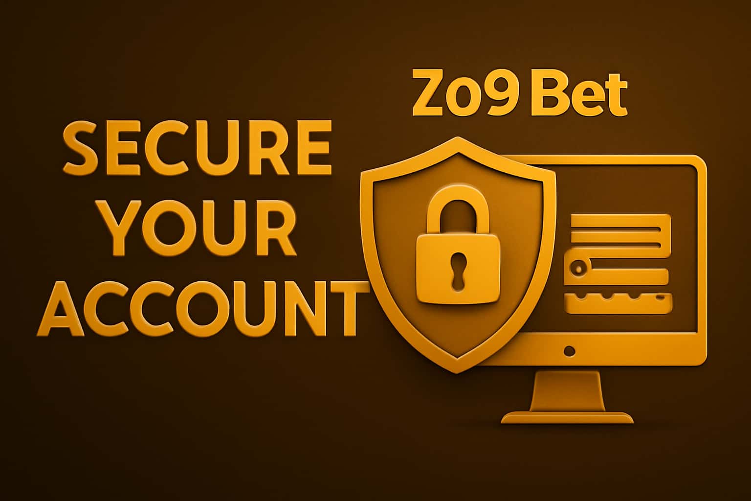 An informative scene showing secure online account measures.