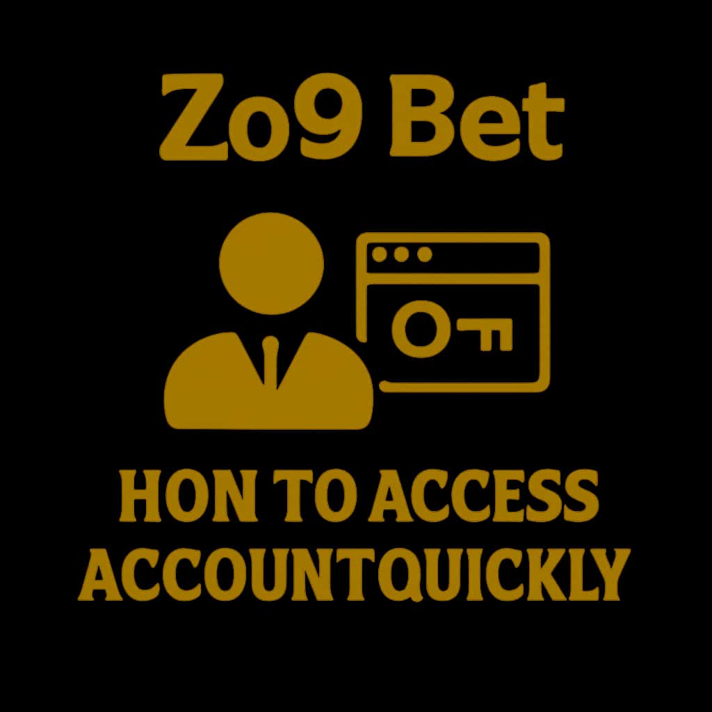Icon representing the process of accessing a Zo9 Bet account quickly.